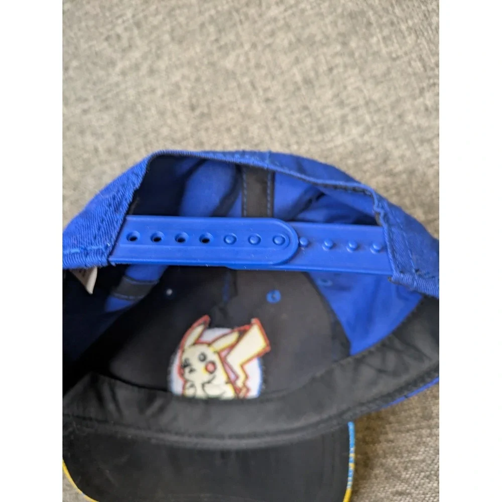 Vintage Pokemon‎ Hat youth Pikachu blue snapback adjustable Game Cap Nintendo